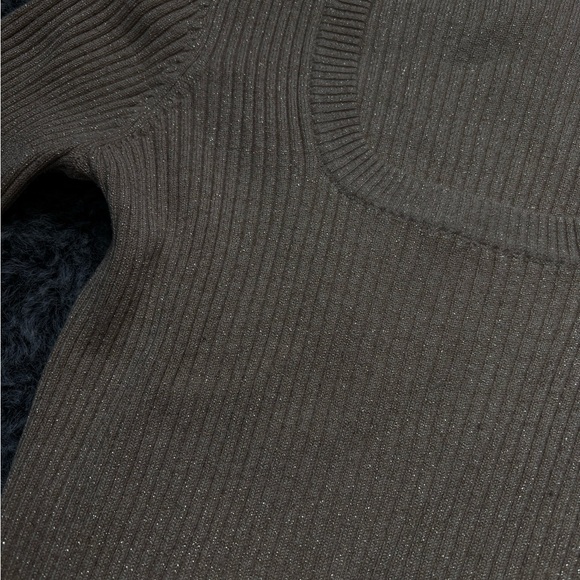 New York & Company Light Tan Crew Neck Sweater - Picture 3 of 5